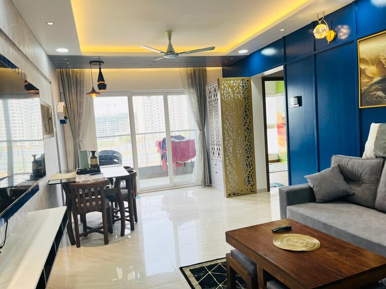 Living Room, oxford-florida-riverwalk 3 Bedroom 1016 Sq.Ft. Apartment In Mundhwa Pune 9133165