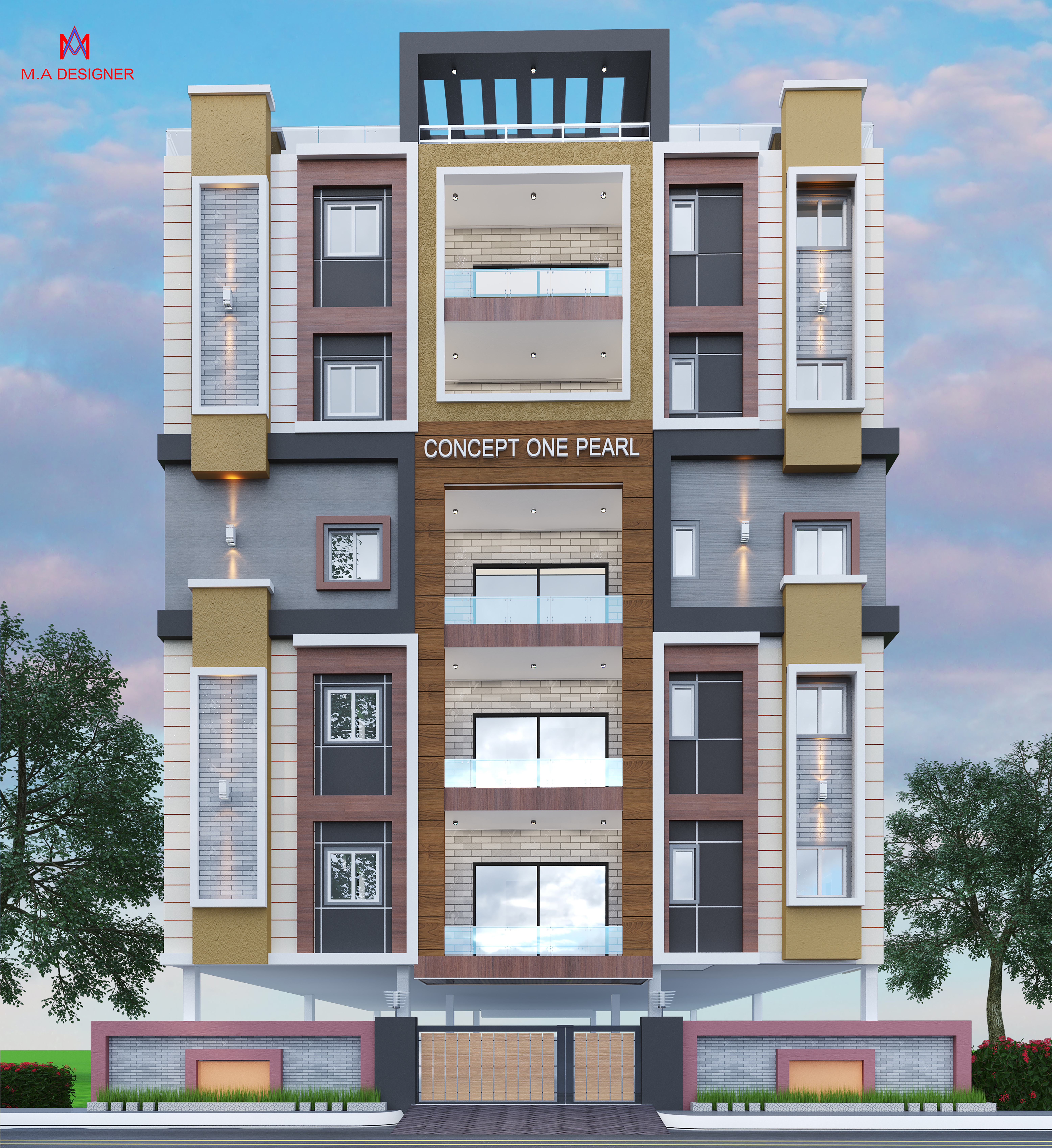 3 BHK + Pooja Room,Servant Room,Study Room,Extra Room Apartment For Sale in Concept One Pearls