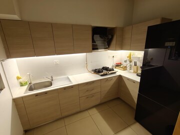 Bathroom in 2 BHK Apartment at Bhartiya Nikoo Homes Phase 2, Thanisandra Main Road – for Rent