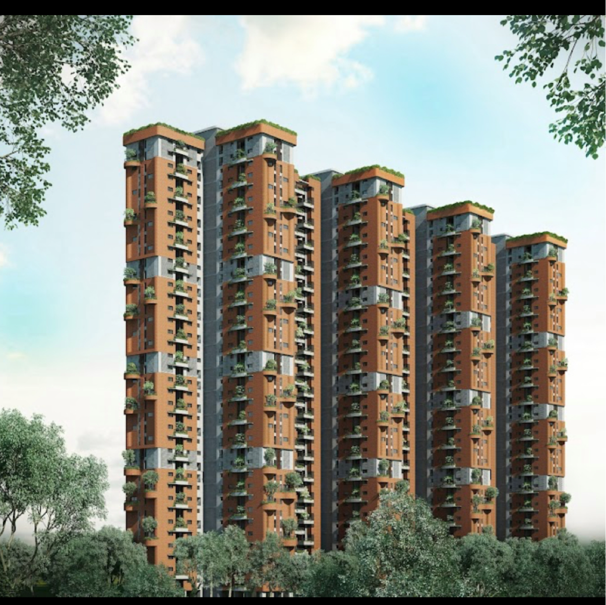 2 BHK + Pooja Room Apartment For Sale in Sobha Brooklyn Towers Town Park