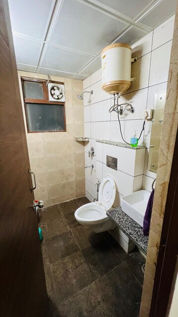 Bathroom in 3 BHK Builder Floor at Ansal Sushant Estate, Sector 52 – for Rent