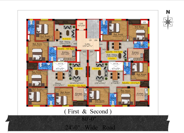Master Plan, venster-apartment 2 Bedroom 948 Sq.Ft. Apartment In Iyyappanthangal Chennai 9133618