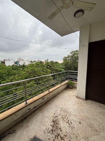 Balcony in 3.5 BHK Builder Floor at Janakpuri – for Rent