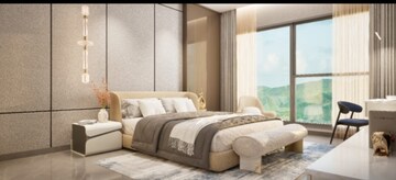 Bedroom in 2 BHK Apartment at Hiranandani Atlantis, Powai – for Rent