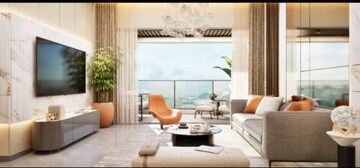 Living Room in 2 BHK Apartment at Hiranandani Atlantis, Powai – for Rent