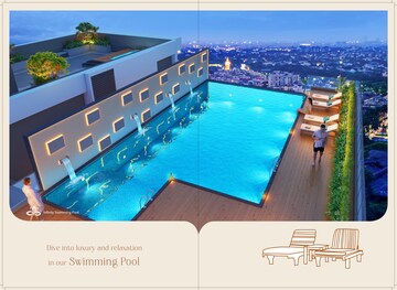 Swimming Pool in 3 BHK Apartment at Lake Town – for Sale