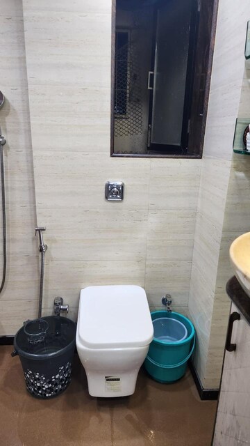 Bathroom in Studio Apartment at Siddhi Prabha CHS, Prabhadevi – for Rent