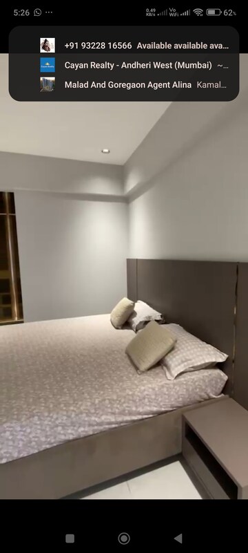 Living Room in 2 BHK Apartment at Je And Vee Om Trimurti, Malad East – for Rent