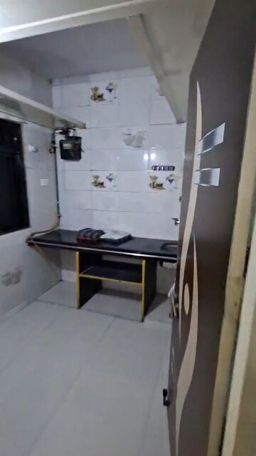 Kitchen in 1 RK Apartment at Gharonda Housing, Ghansoli – for Rent