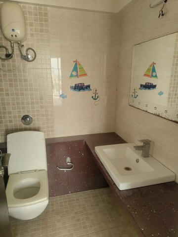 Bathroom in 3 BHK Apartment at Regency Cosmos, Baner – for Rent