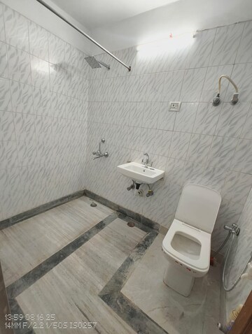 Bathroom in 2 BHK Builder Floor at Freedom Fighters Enclave – for Rent