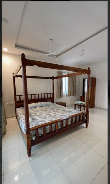 Bedroom in 3 BHK Apartment at Rajapushpa Provincia, Narsingi – for Rent