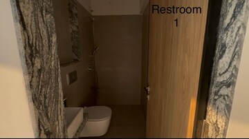 Bathroom in 3 BHK Apartment at Serenity Heights, Malad West – for Rent
