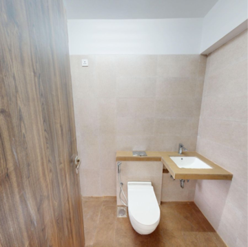 Bathroom in 3 BHK Apartment at Marathon Montesouth 2, Agripada – for Rent