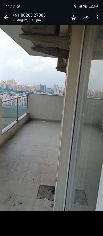 Balcony in 3 BHK Apartment at Ramprastha Primera, Sector 37d – for Rent