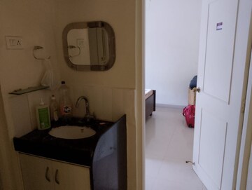 Bathroom in 2 BHK Apartment at Goel Ganga Orchard, Mundhwa – for Rent