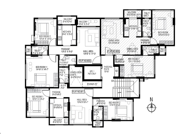 Floor Plan, naupada 2 Bedroom 780 Sq.Ft. Apartment In Naupada Thane 9134807