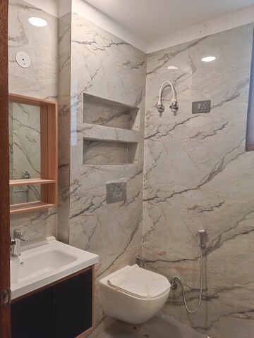 Bathroom in 3 BHK Builder Floor at Green Fields Colony – for Rent