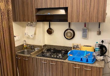 Kitchen in Studio Apartment at Panchsheel Park – for Rent