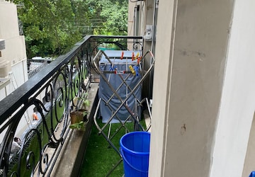 Balcony in Studio Apartment at Panchsheel Park – for Rent