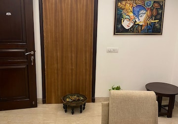 Living Room in Studio Apartment at Panchsheel Park – for Rent
