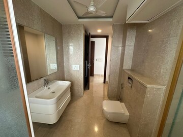 Bathroom in 4 BHK Builder Floor at Panchsheel Park – for Rent