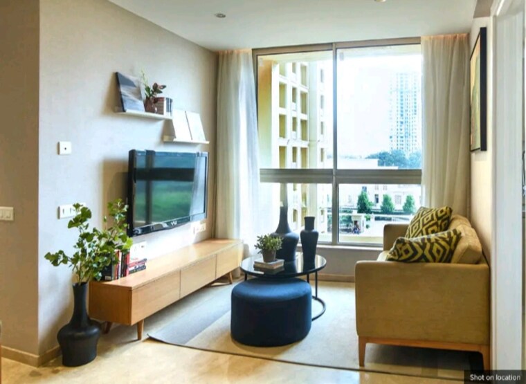 Living Room, hiranandani-estate-solitaire-c 1 Bedroom 375 Sq.Ft. Apartment In Ghodbunder Road Thane 9135317