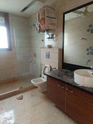 Bathroom in 4 BHK Builder Floor at Greater Kailash I – for Rent