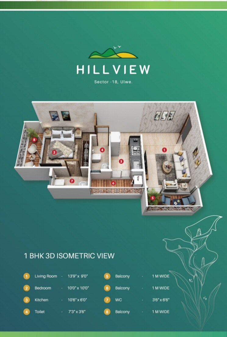 Master Plan, saffron-hill-view 1 Bedroom 725 Sq.Ft. Apartment In Ulwe Sector 18 Navi Mumbai 9135353