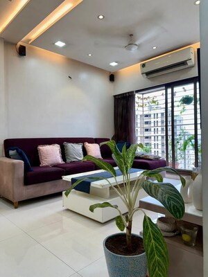 Living Room in 2 BHK Apartment at Acme Ozone, Manpada – for Sale