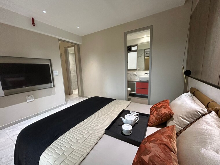 Bedroom, regency-towers 2 Bedroom 700 Sq.Ft. Apartment In Kavesar Thane 9135428
