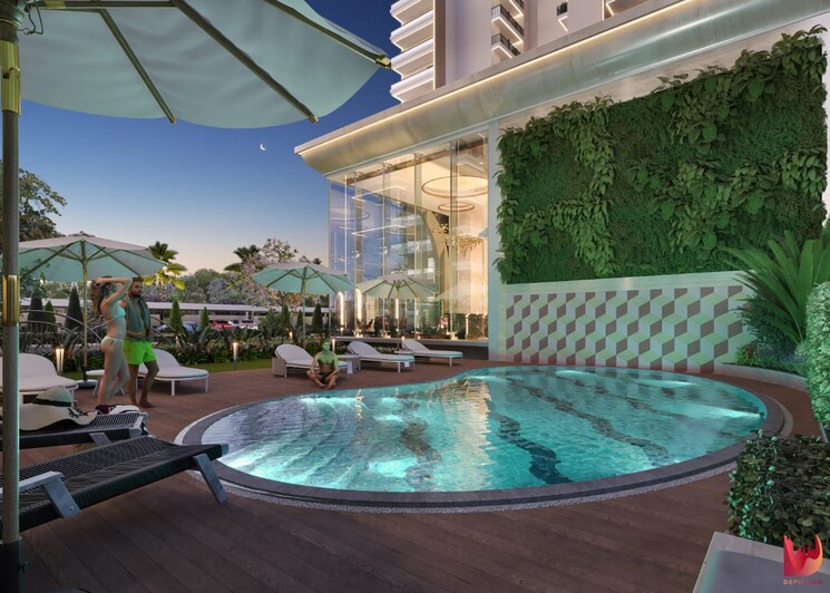 Swimming Pool, skyline-elevate 3 Bedroom 1700 Sq.Ft. Apartment In Ramgarh Bhudda Zirakpur 9135542