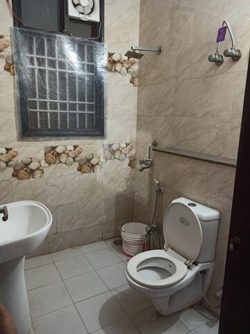 Bathroom in 2 BHK Builder Floor at Chattarpur – for Rent