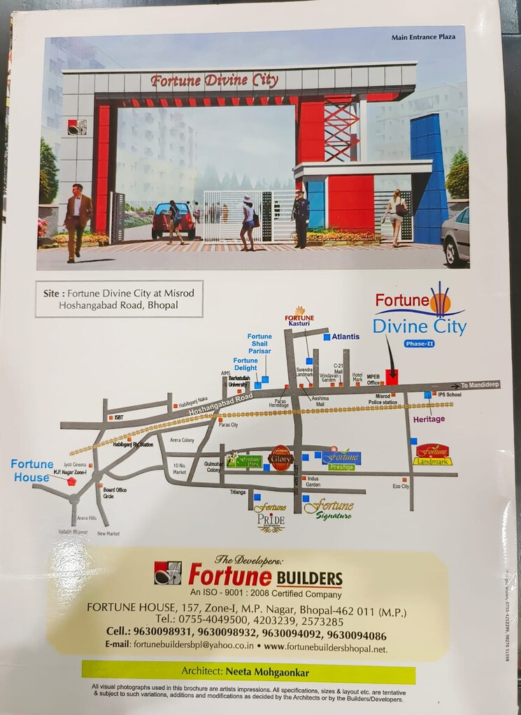 Map Location, misrod 2 Bedroom 894 Sq.Ft. Apartment In Misrod Bhopal 9135630