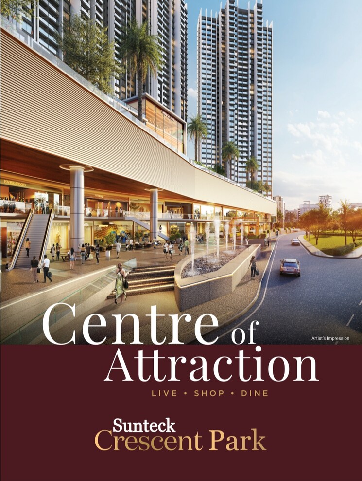 Exterior View, sunteck-crescent-park 2 Bedroom 691 Sq.Ft. Apartment In Kalyan West Thane 9135698