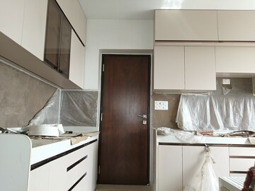 Kitchen in 3 BHK Apartment at Rohan Lifescapes Aquino, Prabhadevi – for Rent