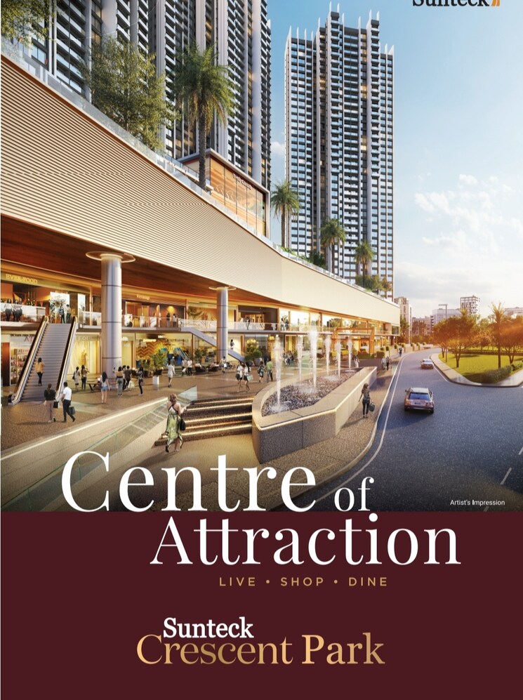 Exterior View, sunteck-crescent-park 3 Bedroom 935 Sq.Ft. Apartment In Kalyan West Thane 9135745