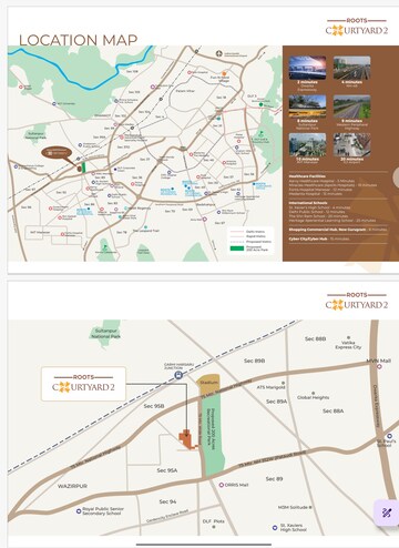  Plot – Map Location View at GLS Courtyard, Sector 95 - for Sale