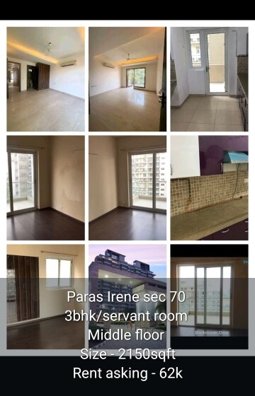 3 BHK Apartment – Exterior View View at Smart World Orchard, Sector 61 - for Rent