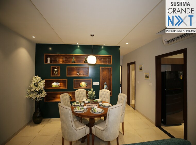 Living Room, sushma-grande-nxt 3 Bedroom 1650 Sq.Ft. Apartment In Lohgarh Zirakpur 9135992