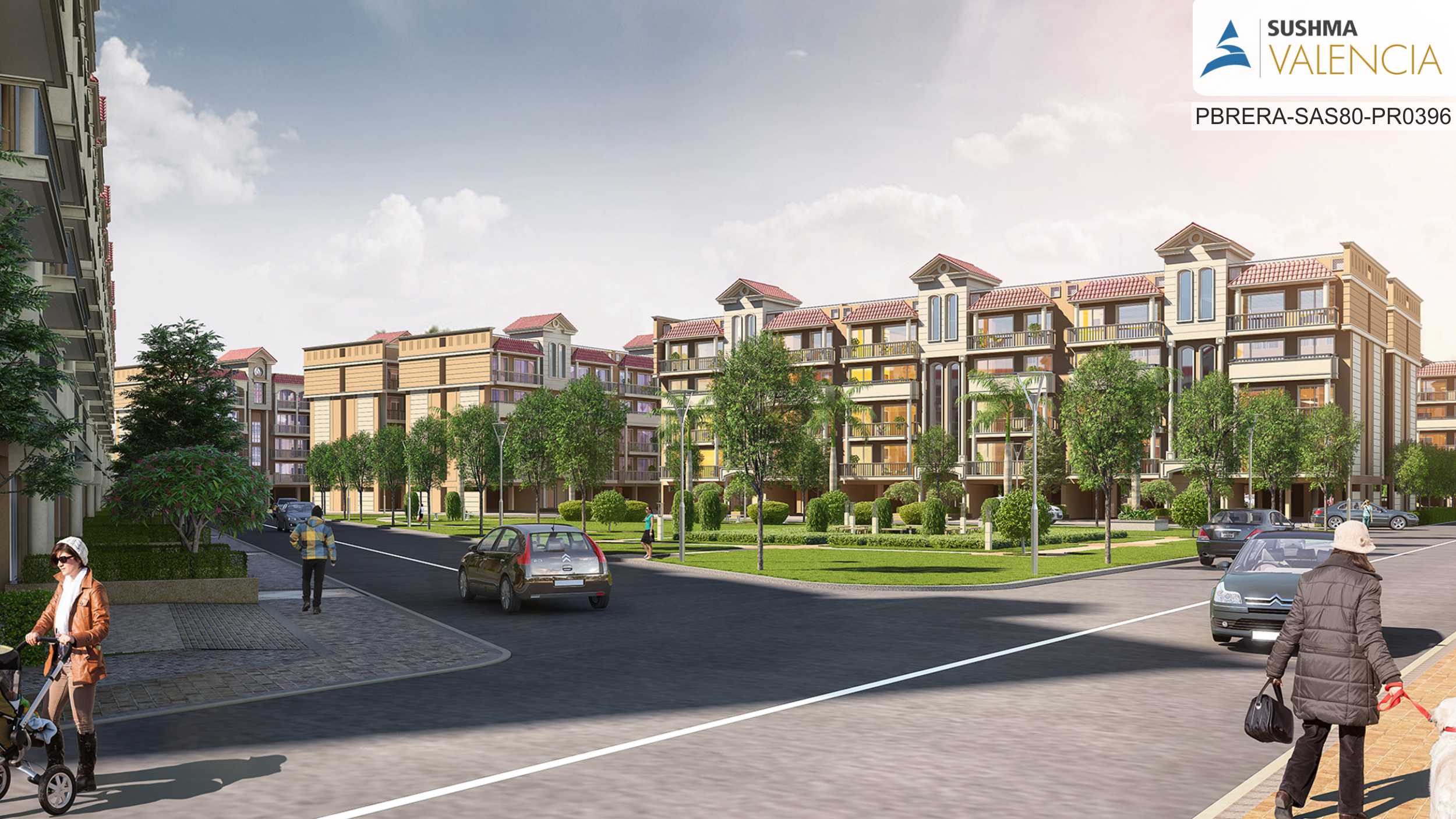 3 BHK + Pooja Room 2250 Sq.Ft. Apartment in Sushma Valencia