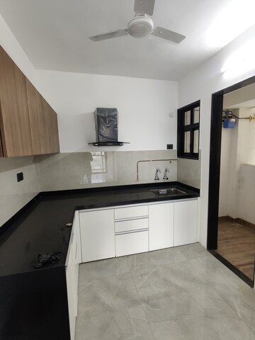 Kitchen in 1 BHK Apartment at Shree Ram Apartment 4, Wazirabad – for Rent