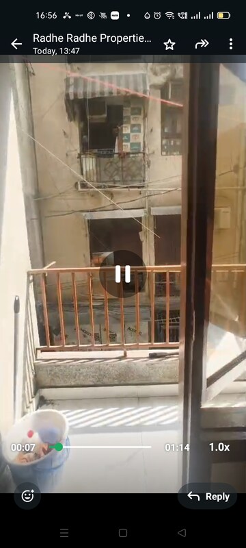 Balcony in 1 BHK Builder Floor at Paryavaran Complex – for Rent