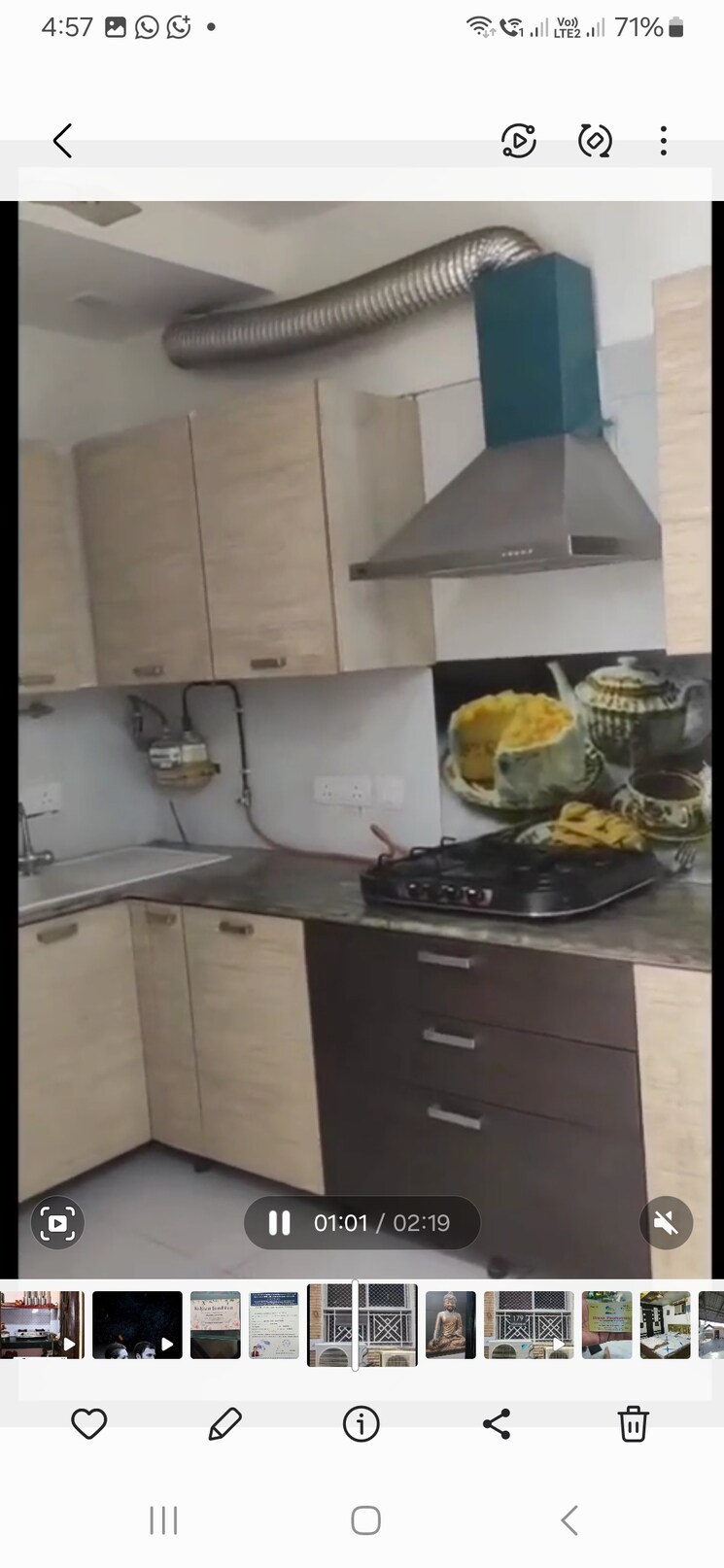 Kitchen, lajpat nagar ii 2 Bedroom 900 Sq.Ft. Builder Floor In Lajpat Nagar ii Delhi 9136574