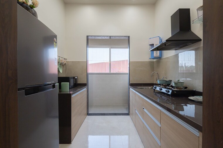 Kitchen, choice-goodwill-elements 3 Bedroom 1003 Sq.Ft. Builder Floor In Lohgaon Pune 9136758