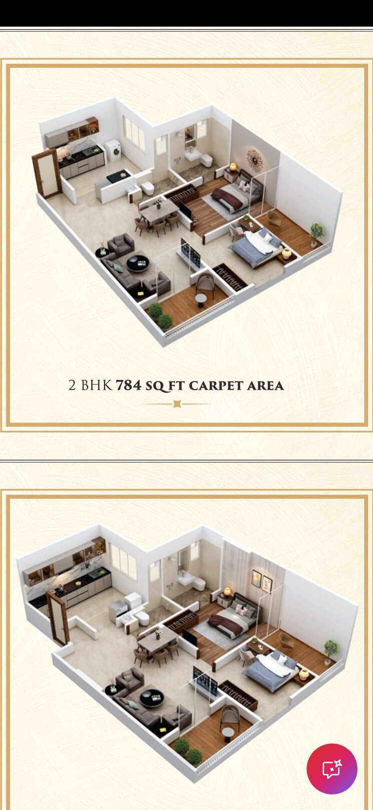 undefined, choice-goodwill-elements 3 Bedroom 1003 Sq.Ft. Builder Floor In Lohgaon Pune 9136758