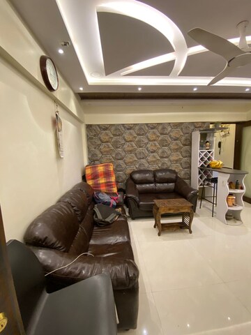 Living Room in 2 BHK Apartment at Gurukrupa Marina Enclave, Malad West – for Rent
