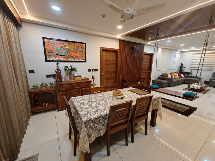 Living Room, marina-skies 3 Bedroom 2000 Sq.Ft. Apartment In Hi Tech City Hyderabad 9136920