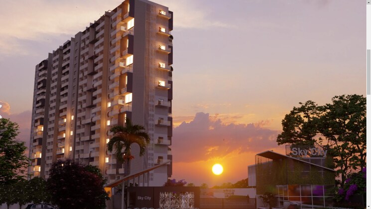 Exterior View, ds-max-skycity 3 Bedroom 2019 Sq.Ft. Apartment In Thanisandra Bangalore 9136950