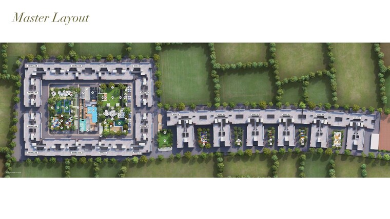 Master Plan, triaa-nesterra 2 Bedroom 846 Sq.Ft. Builder Floor In Lohgaon Pune 9137092